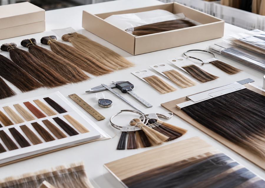 Hair extension quality control table